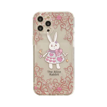 Rabbit Transparent Phone Case - Iphone 13 Pro Max / 13 Pro /