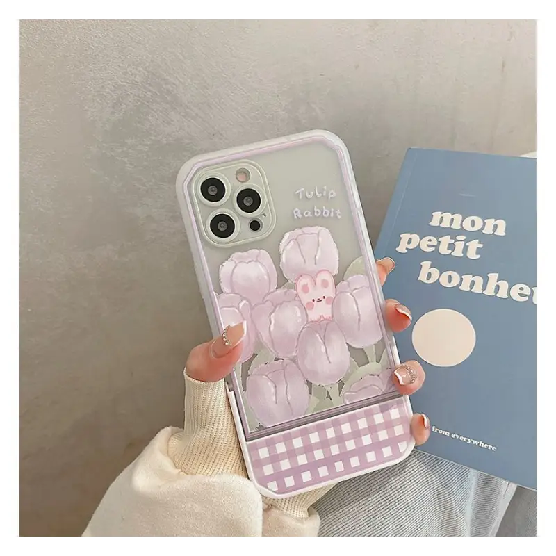 Rabbit Tulip Stand Phone Case - Iphone X / Xs / Xr / Xs Max 