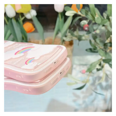 Rainbow Cloud Transparent Phone Case - Iphone 13 Pro Max / 