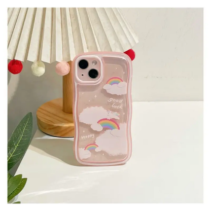 Rainbow Cloud Transparent Phone Case - Iphone 13 Pro Max / 