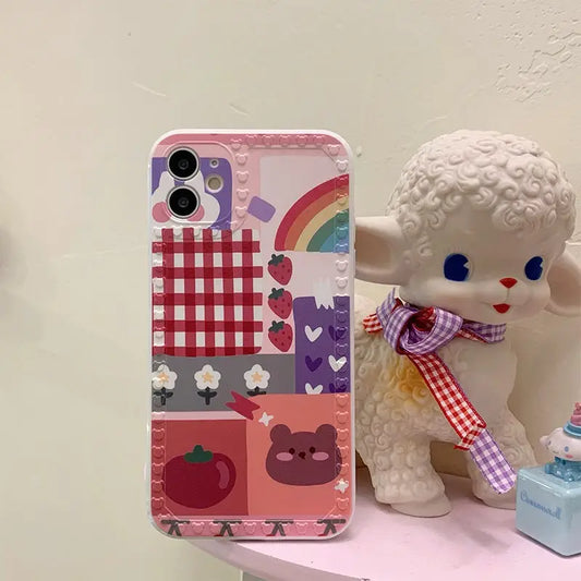 Rainbow Fruits Bear iPhone Case BP200 - iphone case