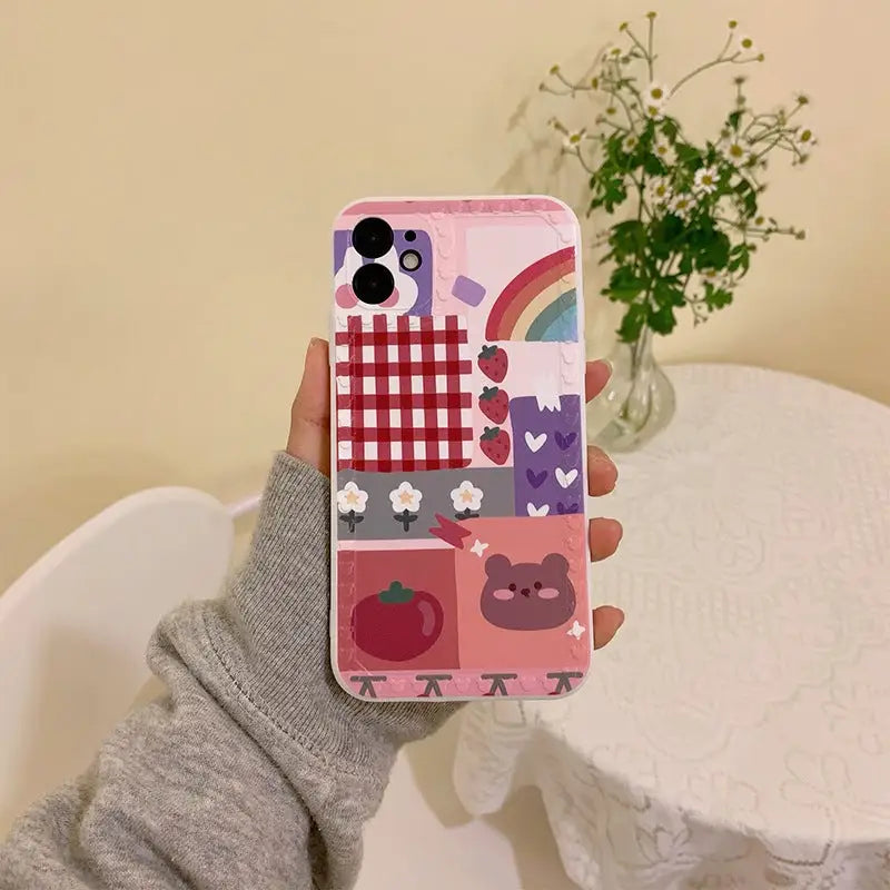 Rainbow Fruits Bear iPhone Case BP200 - iphone case