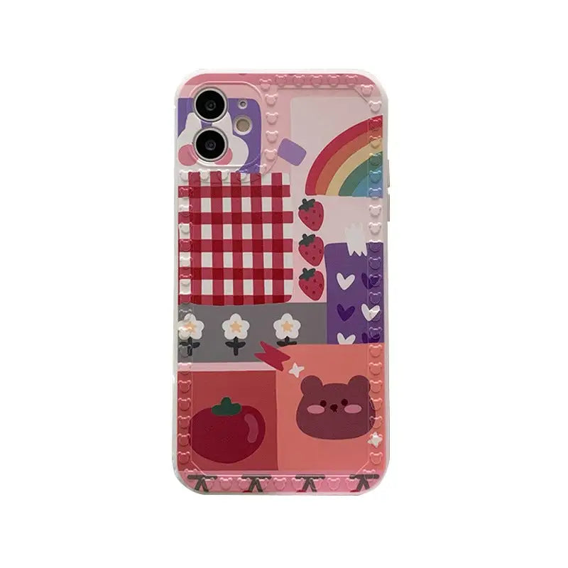 Rainbow Fruits Bear iPhone Case BP200 - iphone case