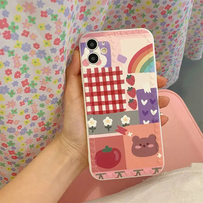 Rainbow Fruits Bear iPhone Case BP200 - iphone case