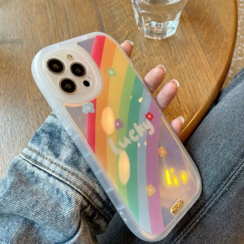 Rainbow Print Phone Case - iPhone 12 Pro Max / 12 Pro / 12 / 11 Pro Max / 11 Pro / 11 / XS Max / XS / XR / X / 8 Plus / 7 Plus-8