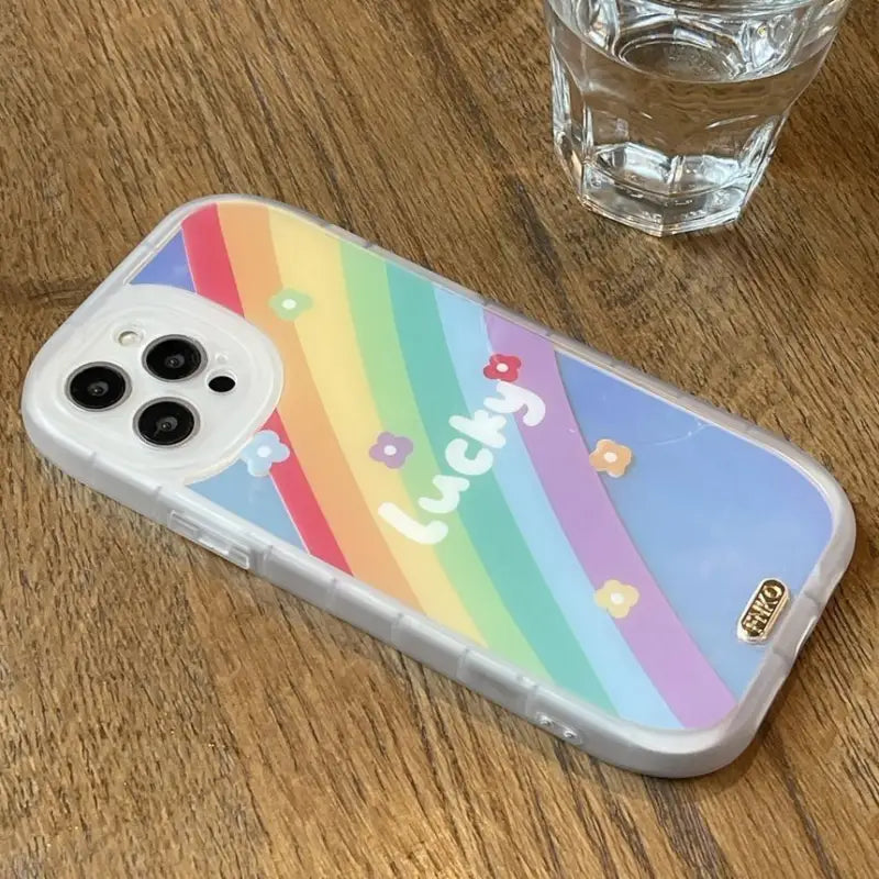 Rainbow Print Phone Case - iPhone 12 Pro Max / 12 Pro / 12 / 11 Pro Max / 11 Pro / 11 / XS Max / XS / XR / X / 8 Plus / 7 Plus-7