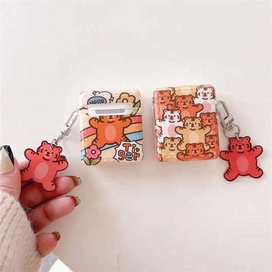 Rainbow Tiger Pattern AirPods Earphone Case Skin-2