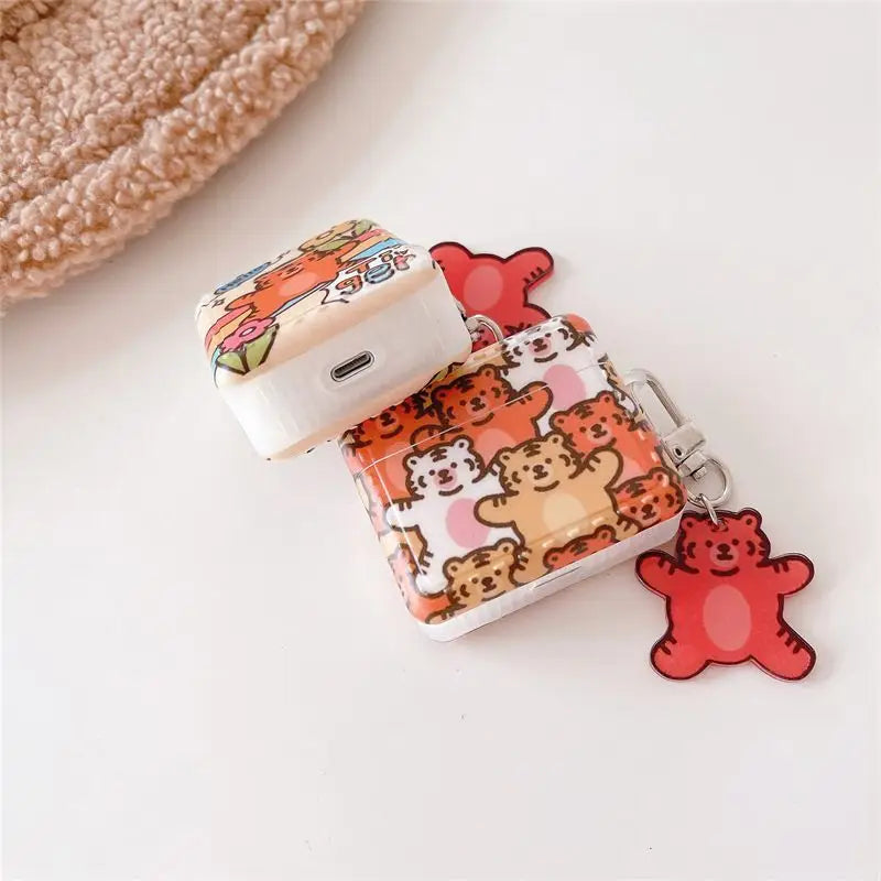 Rainbow Tiger Pattern AirPods Earphone Case Skin-3