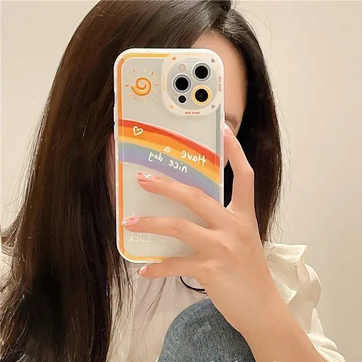 Rainbow Transparent Phone Case - iPhone 11 / 11 Pro Max / X 