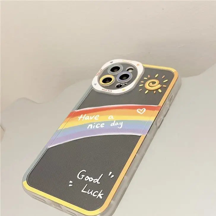Rainbow Transparent Phone Case - iPhone 11 / 11 Pro Max / X 