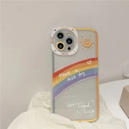 Rainbow Transparent Phone Case - iPhone 11 / 11 Pro Max / X 