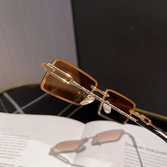 Rectangle Alloy Sunglasses CG30 - Eyewear