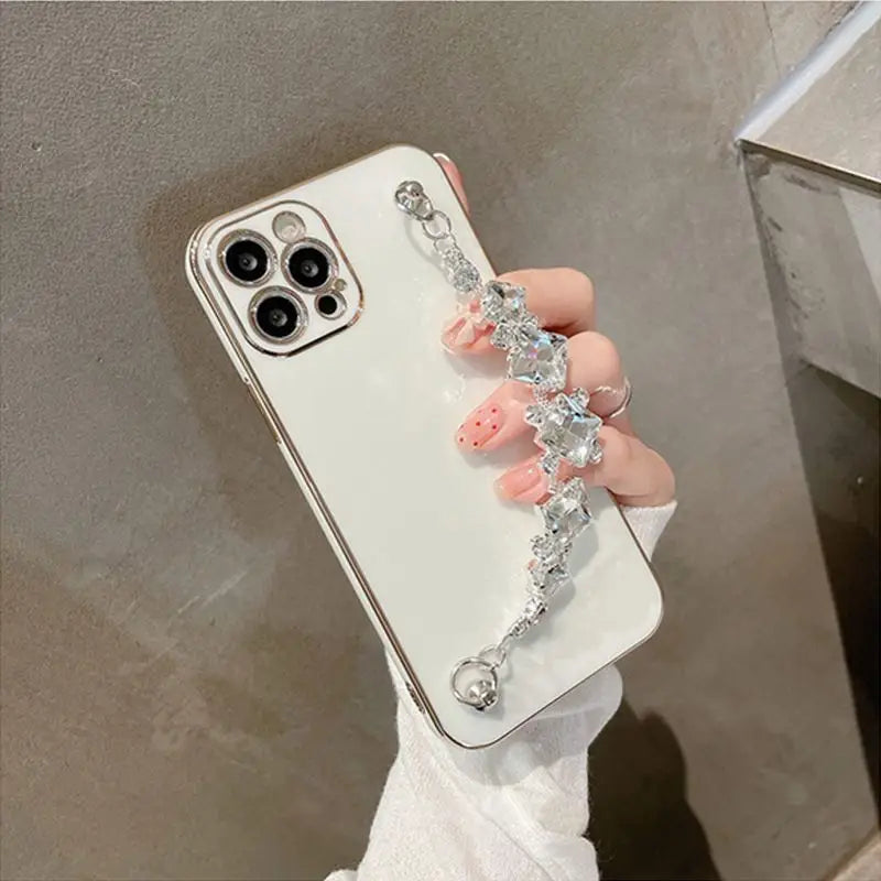 Rhinestone Chain Phone Case - iPhone 12 Pro Max / 12 Pro / 
