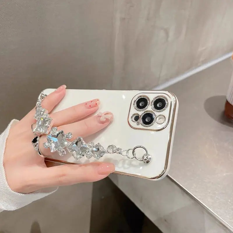 Rhinestone Chain Phone Case - iPhone 12 Pro Max / 12 Pro / 