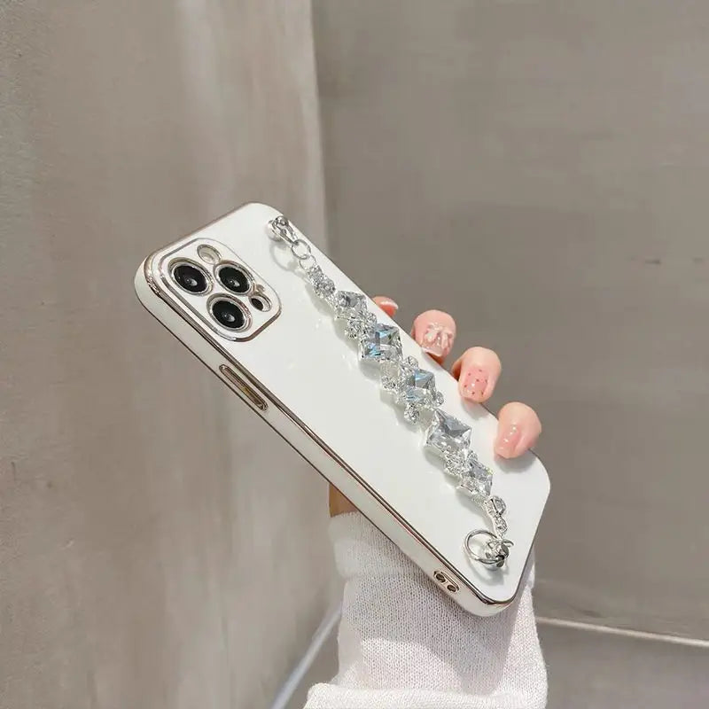 Rhinestone Chain Phone Case - iPhone 12 Pro Max / 12 Pro / 