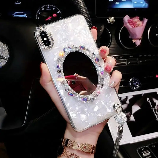 Rhinestone Mirrored Phone Case - iPhone 12 Pro Max / 12 Pro 