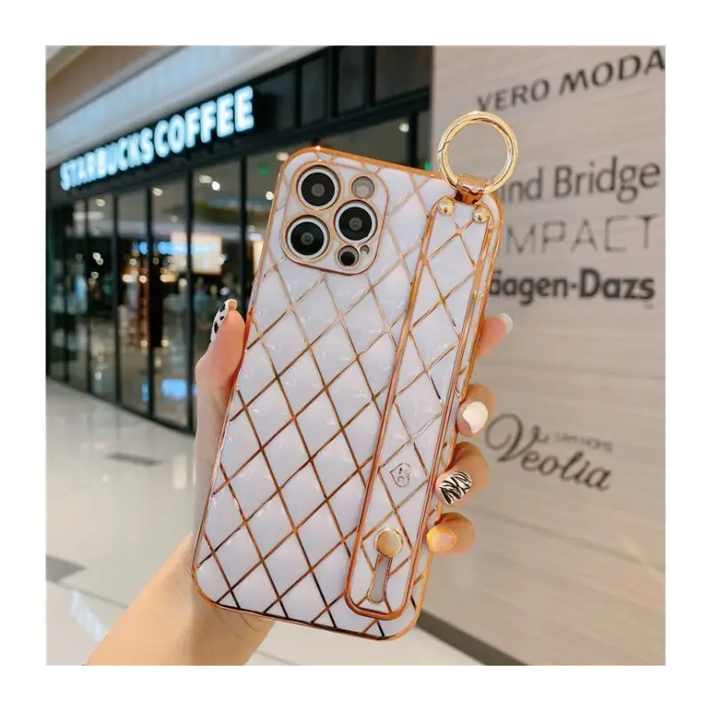 Rhombus Wristband Phone Case - Iphone 7 / 7 Plus / 8 / 8 