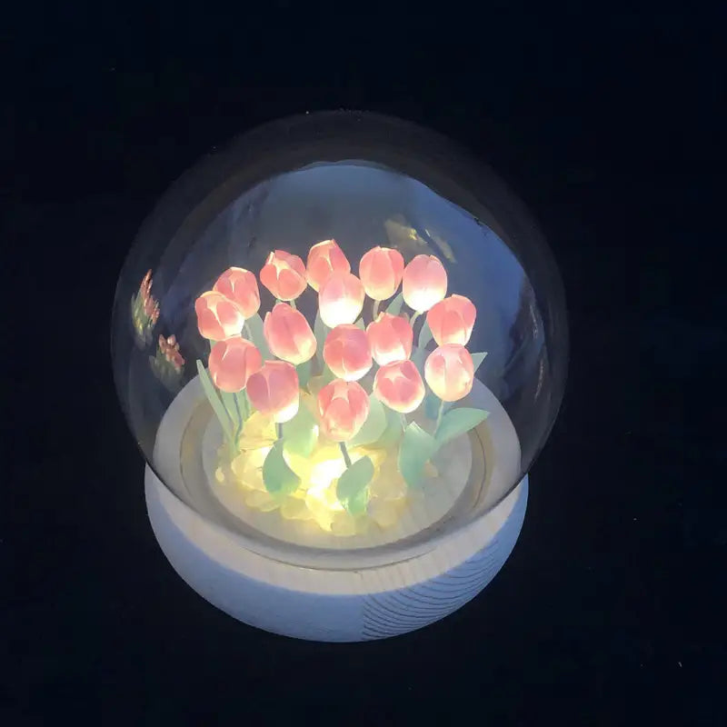 Romantic Tulip Night Light-Decorative Light LIN72 - Round 