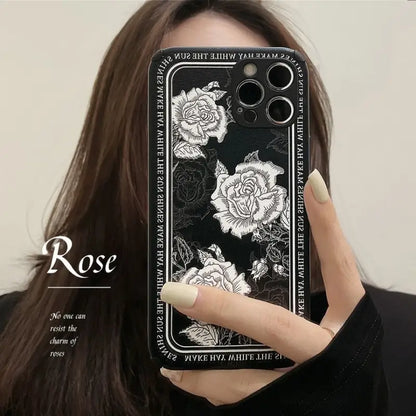 Rose Phone Case - iPhone 13 Pro Max / 13 Pro / 13 / 13 mini / 12 Pro Max / 12 Pro / 12 / 12 mini / 11 Pro Max / 11 Pro / 11 / SE / XS Max / XS / XR / X / SE 2 / 8 / 8 Plus / 7 / 7 Plus-20