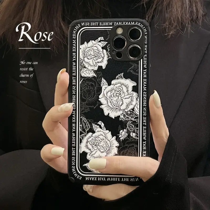 Rose Phone Case - iPhone 13 Pro Max / 13 Pro / 13 / 13 mini / 12 Pro Max / 12 Pro / 12 / 12 mini / 11 Pro Max / 11 Pro / 11 / SE / XS Max / XS / XR / X / SE 2 / 8 / 8 Plus / 7 / 7 Plus-7