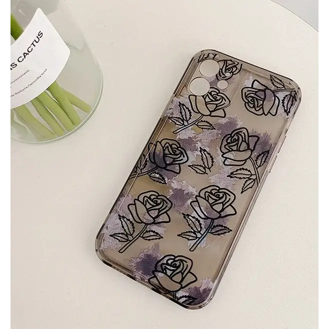 Rose Transparent Phone Case - iPhone 12 Pro Max / 12 Pro / 