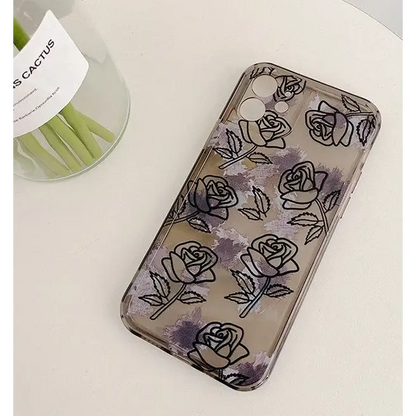 Rose Transparent Phone Case - iPhone 12 Pro Max / 12 Pro / 