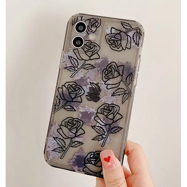 Rose Transparent Phone Case - iPhone 12 Pro Max / 12 Pro / 