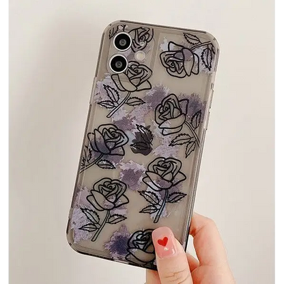 Rose Transparent Phone Case - iPhone 12 Pro Max / 12 Pro / 