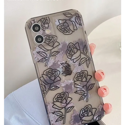 Rose Transparent Phone Case - iPhone 12 Pro Max / 12 Pro / 