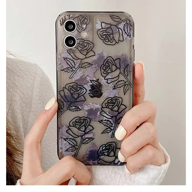 Rose Transparent Phone Case - iPhone 12 Pro Max / 12 Pro / 