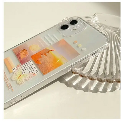 Scenery Print Transparent Phone Case - iPhone 12 Pro Max / 12 Pro / 12 / 12 mini / 11 Pro Max / 11 Pro / 11 / SE / XS Max / XS / XR / X / SE 2 / 8 / 8 Plus / 7 / 7 Plus-7