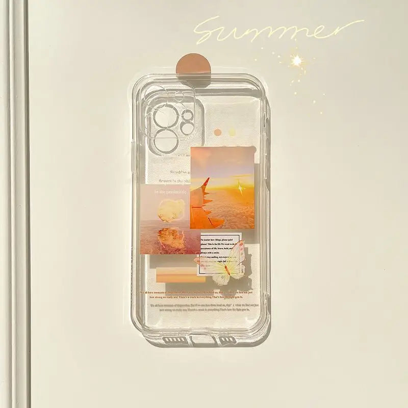 Scenery Print Transparent Phone Case - iPhone 12 Pro Max / 12 Pro / 12 / 12 mini / 11 Pro Max / 11 Pro / 11 / SE / XS Max / XS / XR / X / SE 2 / 8 / 8 Plus / 7 / 7 Plus-12