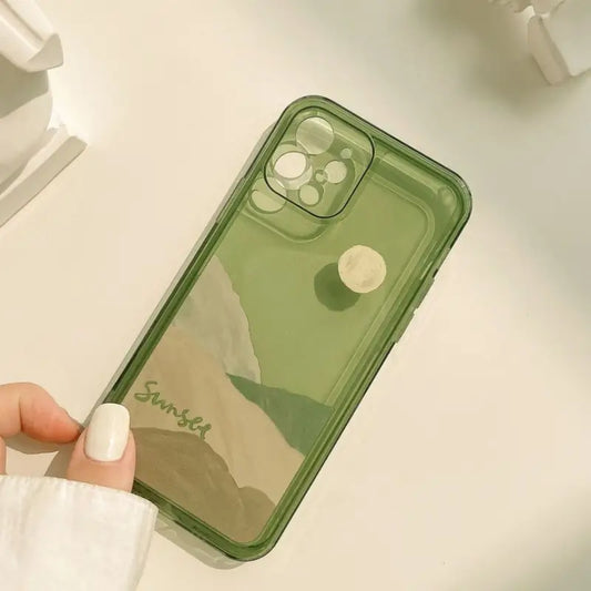 Scenery Transparent Phone Case - iPhone 12 Pro Max / 12 Pro / 12 / 12 mini / 11 Pro Max / 11 Pro / 11 / SE / XS Max / XS / XR / X / SE 2 / 8 / 8 Plus / 7 / 7 Plus-1