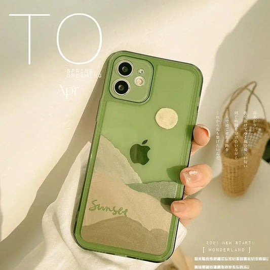 Scenery Transparent Phone Case - iPhone 13 Pro Max / 13 Pro 