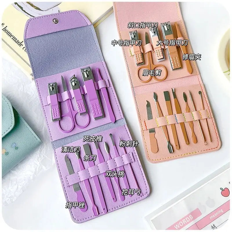 Set Of 12: Stainless Steel Manicure Kit Cg212 - Nail Tools