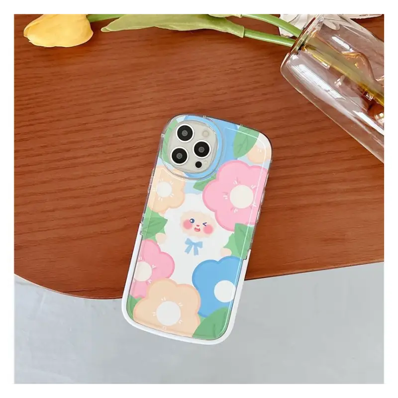 Sheep Flower Phone Case - iPhone 13 Pro Max / 13 Pro / 13 / 