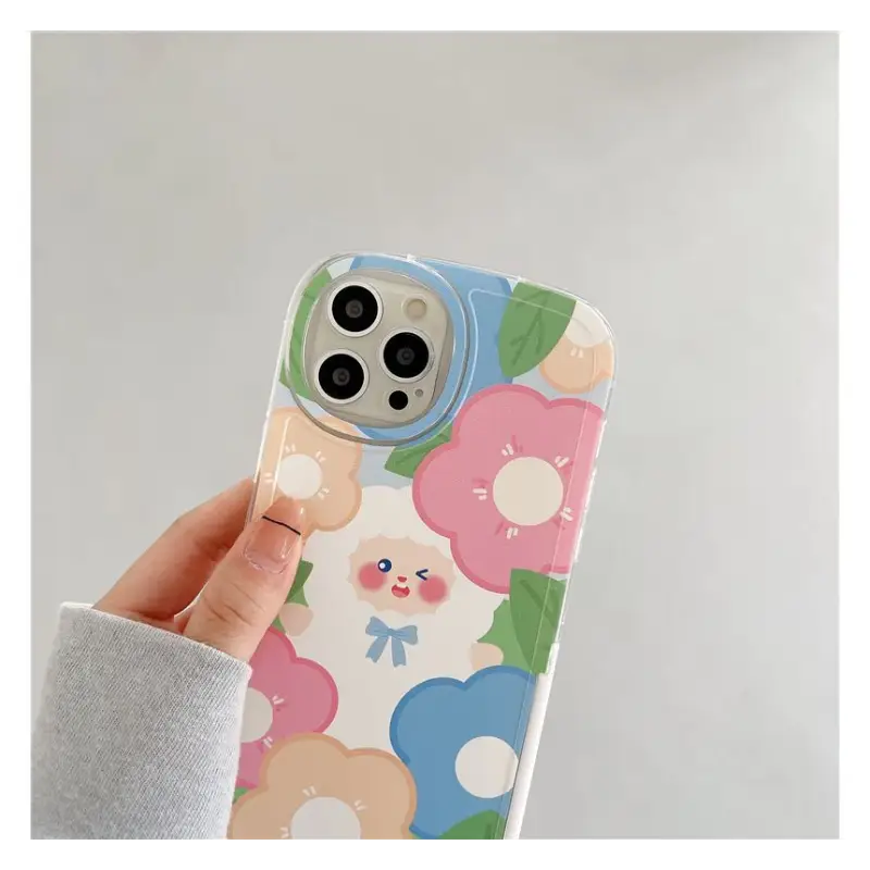 Sheep Flower Phone Case - iPhone 13 Pro Max / 13 Pro / 13 / 