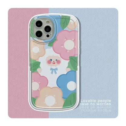 Sheep Flower Phone Case - iPhone 13 Pro Max / 13 Pro / 13 / 