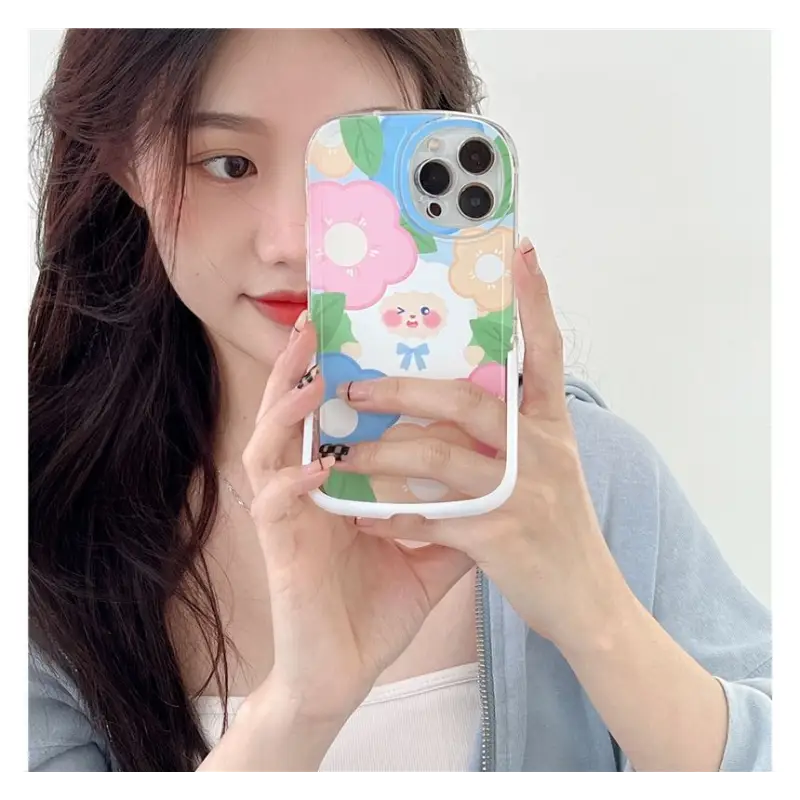 Sheep Flower Phone Case - iPhone 13 Pro Max / 13 Pro / 13 / 