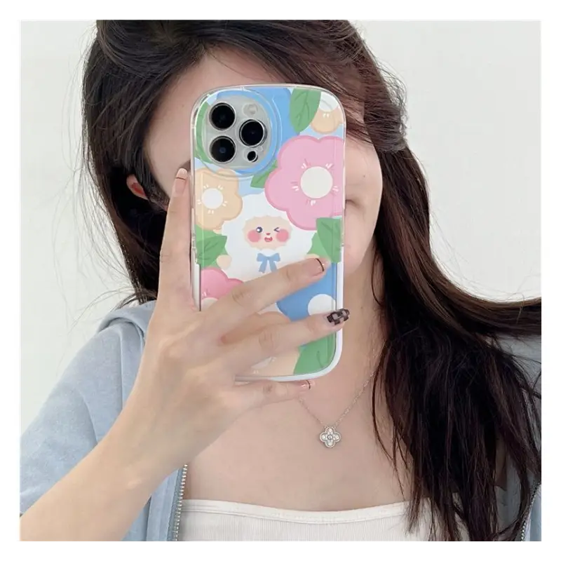 Sheep Flower Phone Case - iPhone 13 Pro Max / 13 Pro / 13 / 