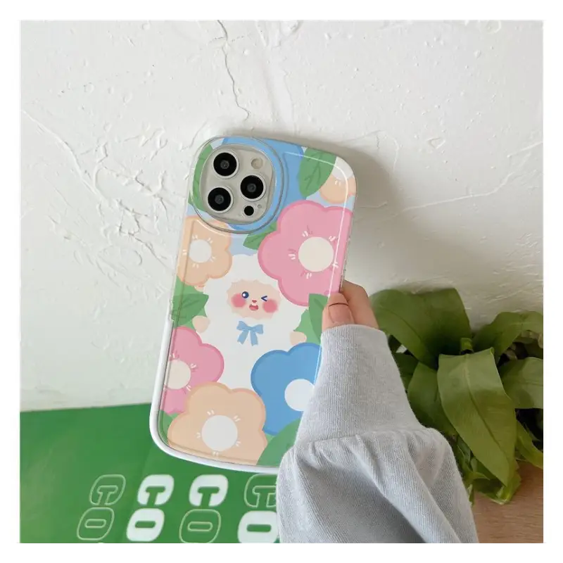 Sheep Flower Phone Case - iPhone 13 Pro Max / 13 Pro / 13 / 