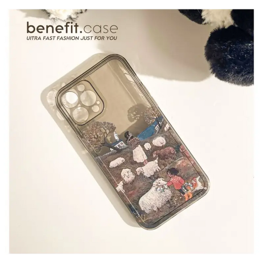 Sheep Transparent Phone Case - Iphone 13 Pro Max / 13 Pro / 