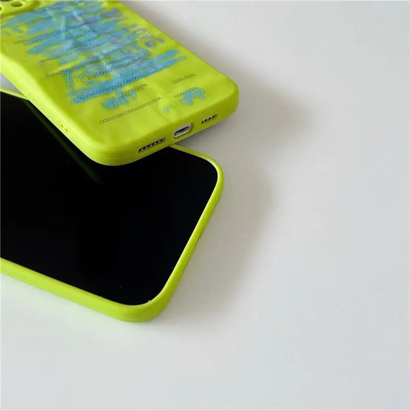 Shirred Lettering Phone Case - iPhone 13 Pro Max / 13 Pro / 