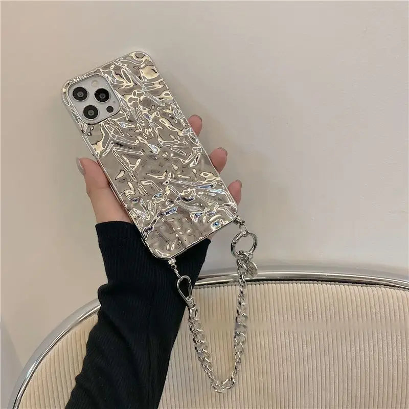 Shirred Metallic Phone Case - iPhone 13 Pro Max / 13 Pro / 