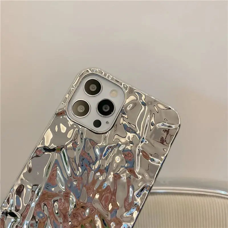 Shirred Metallic Phone Case - iPhone 13 Pro Max / 13 Pro / 