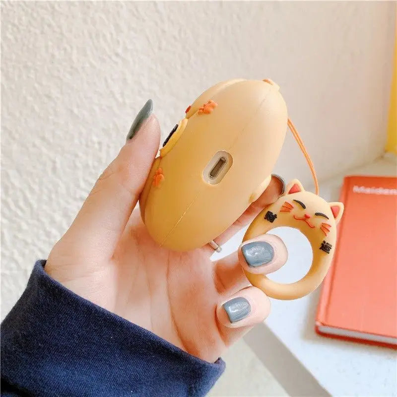 Silicone Cat AirPods / AirPods Pro Earphone Case Skin B263 -