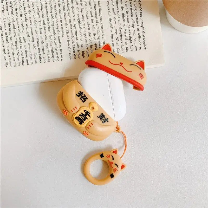 Silicone Cat AirPods / AirPods Pro Earphone Case Skin B263 -