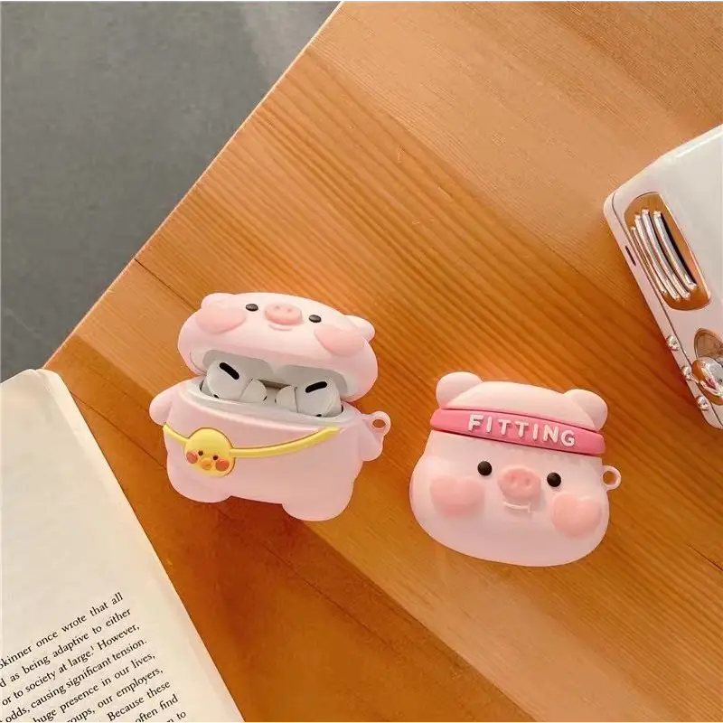 Silicone Pig Airpods Earphone Case Skin Fz167 - Mobile Cases