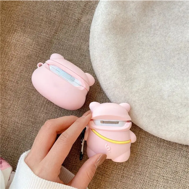 Edgin - Silicone Pig AirPods Case Protection Cover