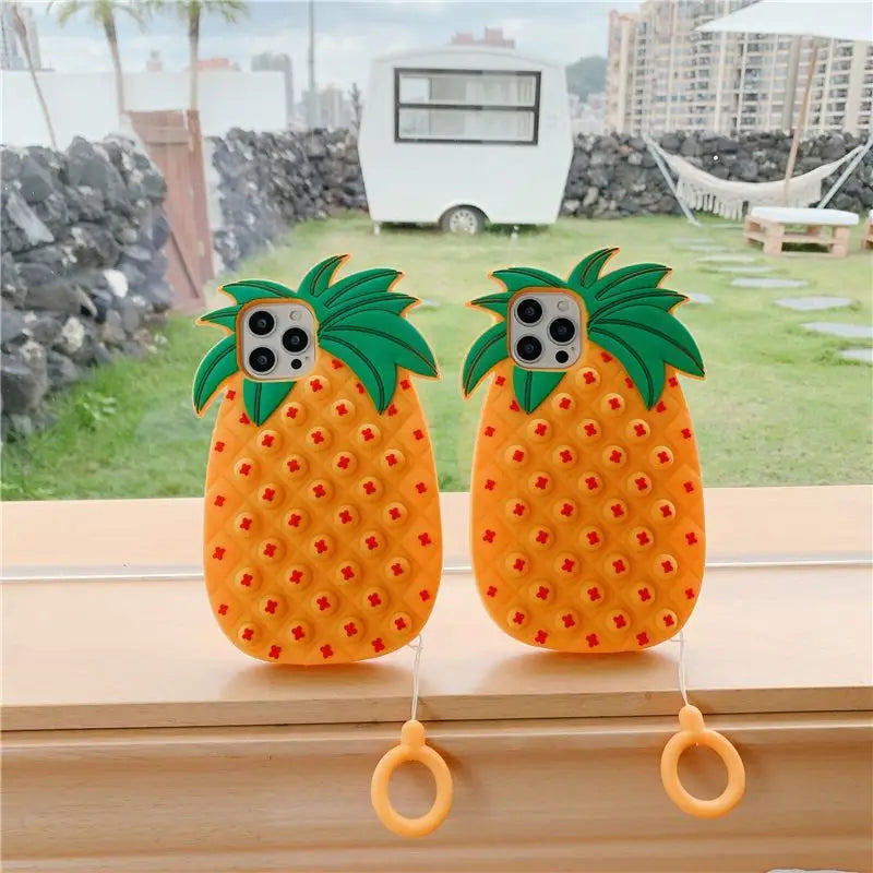 Silicone Pineapple Phone Case - Iphone 7 / 7 Plus / 8 / 8 Plus / X / Xs / Xs Max / Xr / 11 / 11 Pro / 11 Pro Max / 12 / 12 Pro / 12 Pro Max-7